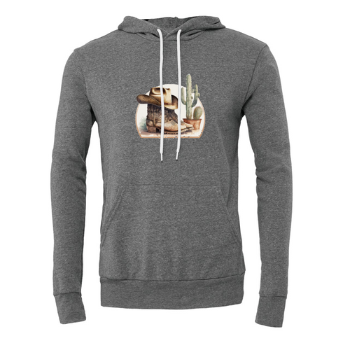 Cowboy style Bella canvas hoodie 3719
