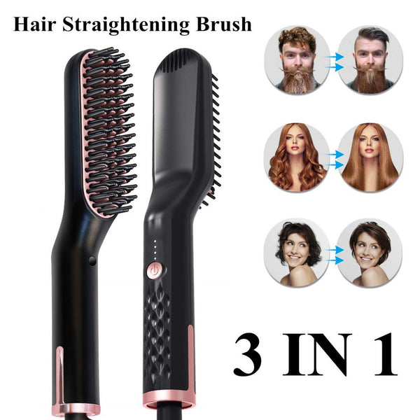 Heated Beard Straightener & Hair Comb