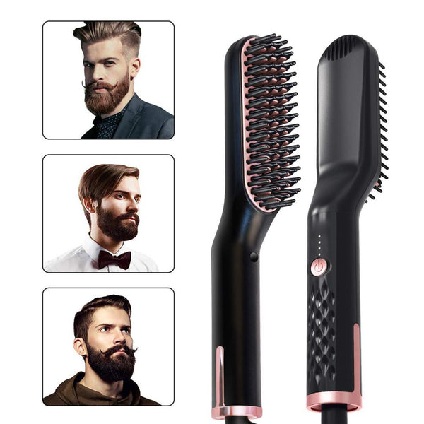 Heated Beard Straightener & Hair Comb