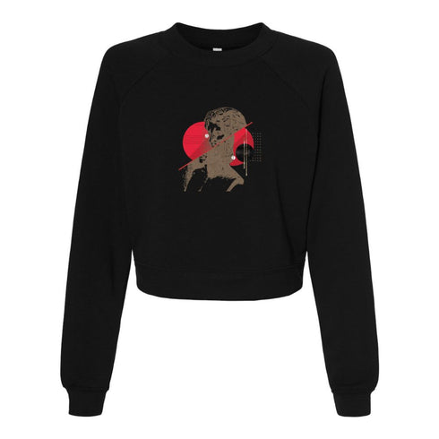 BELLA CANVAS WOMEN'S CROPPED FLEECE PULLOVER 7505