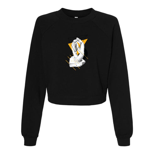 BELLA CANVAS WOMEN'S CROPPED FLEECE PULLOVER 7505