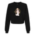 BELLA CANVAS WOMEN'S CROPPED FLEECE PULLOVER 7505