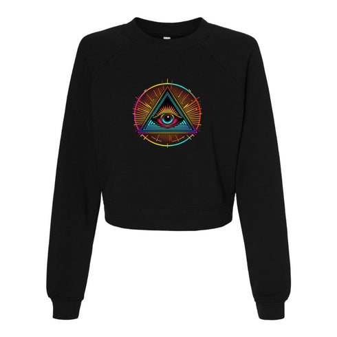 BELLA CANVAS WOMEN'S CROPPED FLEECE PULLOVER 7505