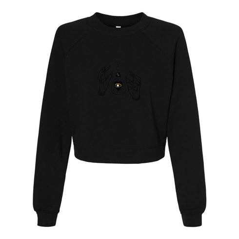 BELLA CANVAS WOMEN'S CROPPED FLEECE PULLOVER 7505
