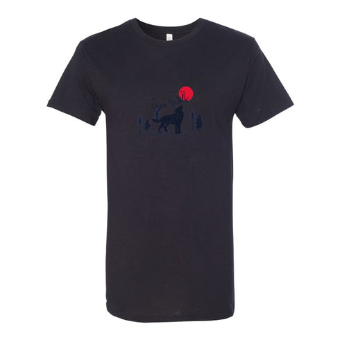 BELLA CANVAS MEN'S LONG BODY URBAN TEE 3006 Wild souls free wolf.
