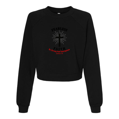 FEARLESS FAITH Be Strong And Courageous Bella canvas hoodie 7505