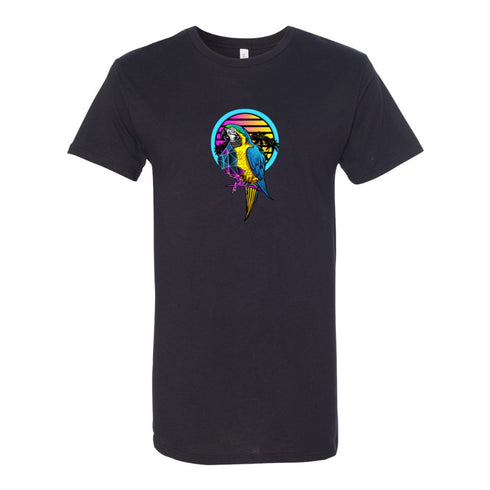 BELLA CANVAS MEN'S LONG BODY URBAN TEE 3006 Sunset Parrot,Funny Parrot Wall Art