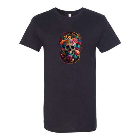 BELLA CANVAS MEN'S LONG BODY URBAN TEE 3006 Skeleton Love and Flowers . Days Gone By