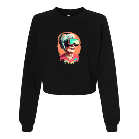BELLA CANVAS WOMEN'S CROPPED FLEECE PULLOVER 7505