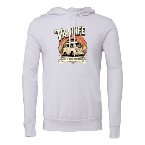 VANLIFE HOME IS WHERE YOU PARK IT Bella canvas hoodie 3719