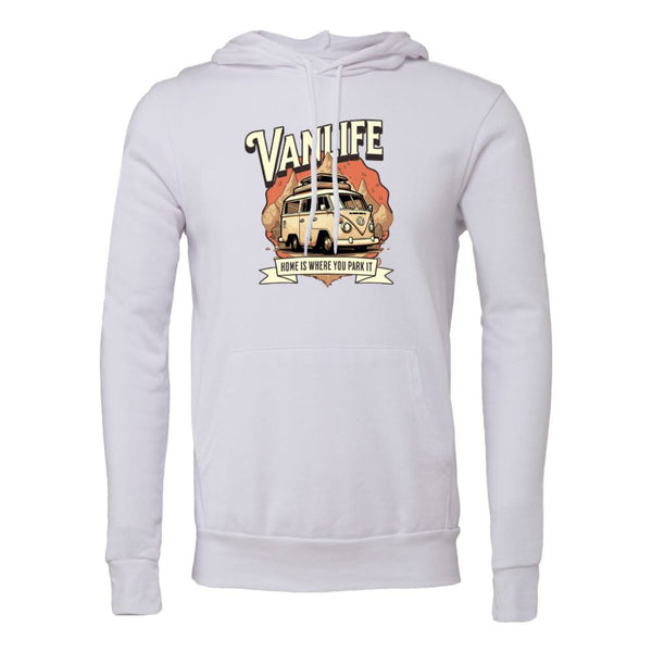 VANLIFE HOME IS WHERE YOU PARK IT Bella canvas hoodie 3719