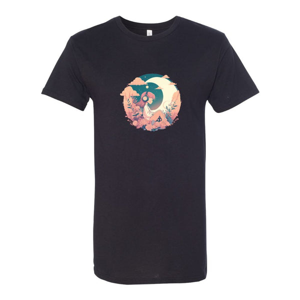 BELLA CANVAS MEN'S LONG BODY URBAN TEE 3006 Maiden in the flowers under the moon