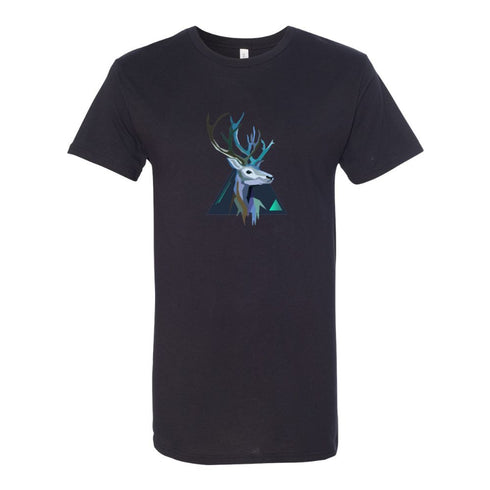 BELLA CANVAS MEN'S LONG BODY URBAN TEE 3006 Artistic Geometric Sika Deer