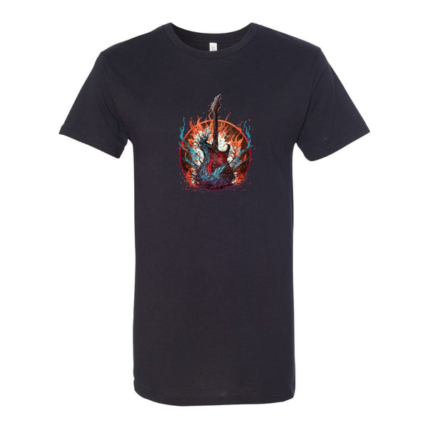 BELLA CANVAS MEN'S LONG BODY URBAN TEE 3006 Fire and Water Guitar