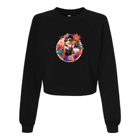 Beard and flowers Bella canvas hoodie 7505