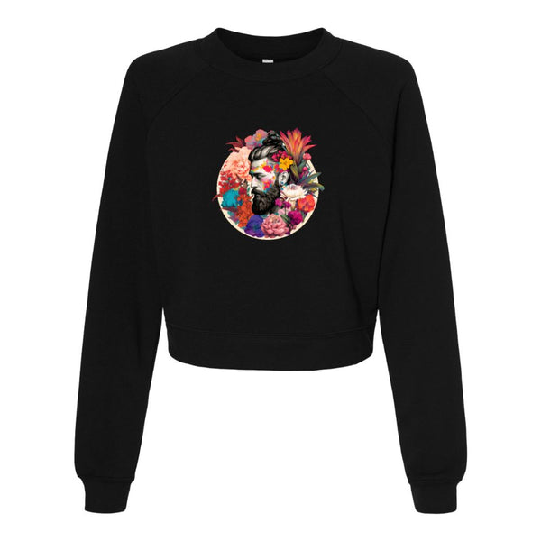 Beard and flowers Bella canvas hoodie 7505