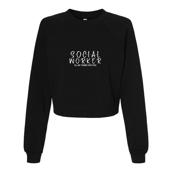 BELLA CANVAS WOMEN'S CROPPED FLEECE PULLOVER 7505