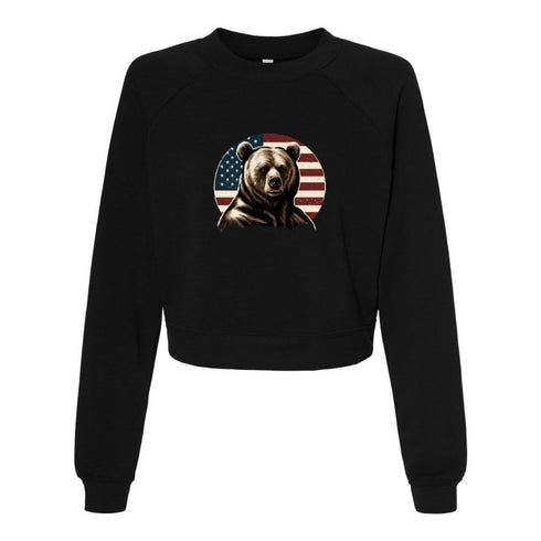 American brown bear Bella canvas hoodie 7505
