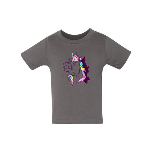BELLA CANVAS BABY JERSEY TEE 3001B Angry Unicorn Head
