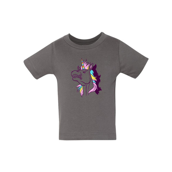 BELLA CANVAS BABY JERSEY TEE 3001B Angry Unicorn Head