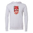 Cartoon chili peppers abstract painting Bella canvas hoodie 3719