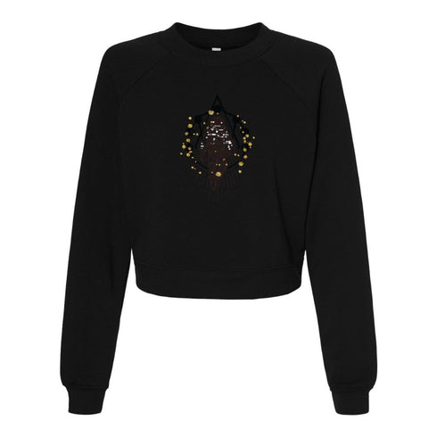BELLA CANVAS WOMEN'S CROPPED FLEECE PULLOVER 7505
