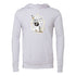 Black gold plaster head Bella canvas hoodie 3719