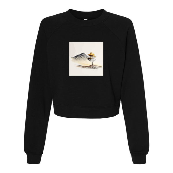 Watercolor Landscape Bella canvas hoodie 7505