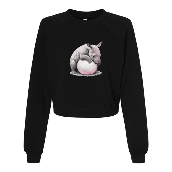 Rhinoceros holding a balloon Bella canvas hoodie 7505