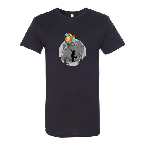 BELLA CANVAS MEN'S LONG BODY URBAN TEE 3006 Flying Girl with Balloons