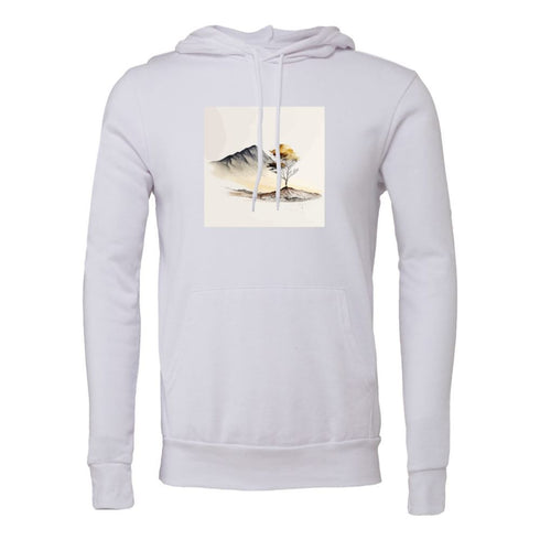 ink and landscape Bella canvas hoodie 3719