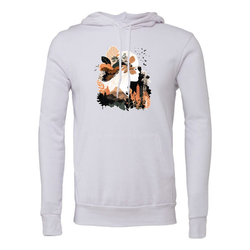 Flying Bird Forest Girl Bella canvas hoodie 3719