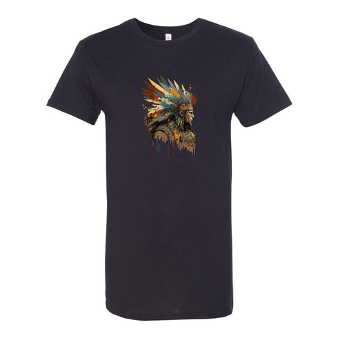 BELLA CANVAS MEN'S LONG BODY URBAN TEE 3006 Native American Warrior