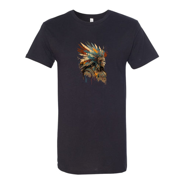 BELLA CANVAS MEN'S LONG BODY URBAN TEE 3006 Native American Warrior