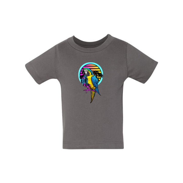 BELLA CANVAS BABY JERSEY TEE 3001B Sunset Parrot,Funny Parrot Wall Art