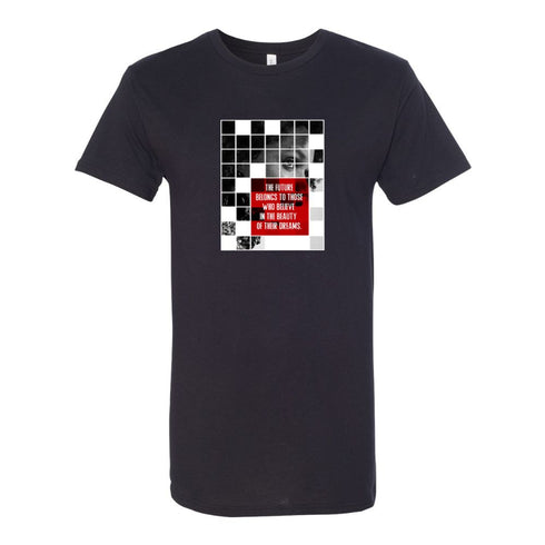 BELLA CANVAS MEN'S LONG BODY URBAN TEE 3006 THE FUTURE BELONGS TO THOSE WHO BELIEVE IN THE BEAUTY OF THEIR DREAMS