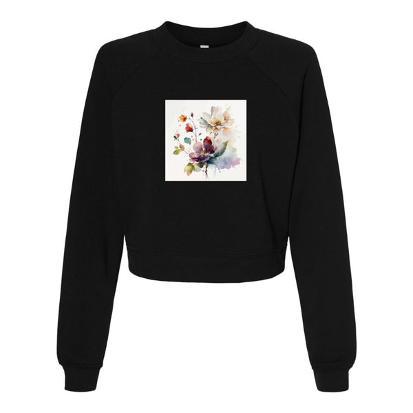 Watercolor flowers Bella canvas hoodie 7505