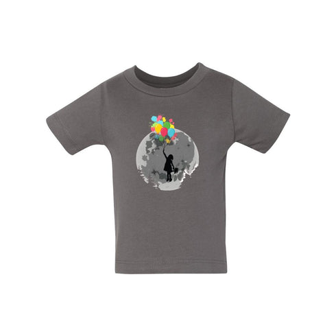 BELLA CANVAS BABY JERSEY TEE 3001B Flying Girl with Balloons