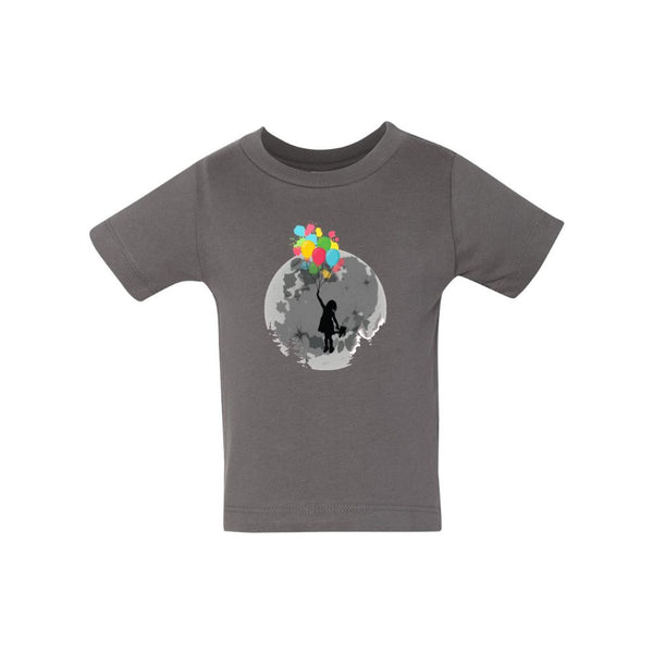 BELLA CANVAS BABY JERSEY TEE 3001B Flying Girl with Balloons